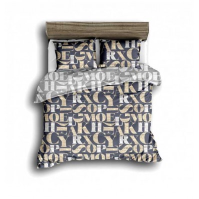 Комплект постельного белья Крис-Пол сатин Большие Буквы (17513)