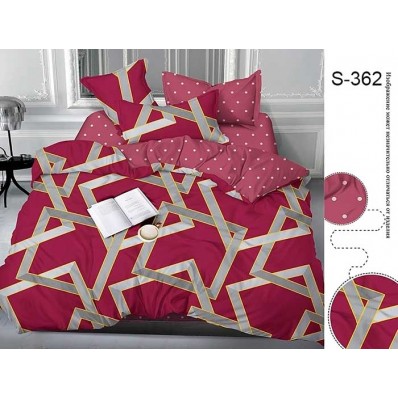 Комплект постельного белья с компаньоном TM Tag-tekstil сатин люкс S362