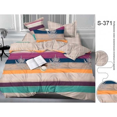 Комплект постельного белья с компаньоном TM Tag-tekstil сатин люкс S371